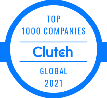 2021 Top 1000 Companies Clutch badge